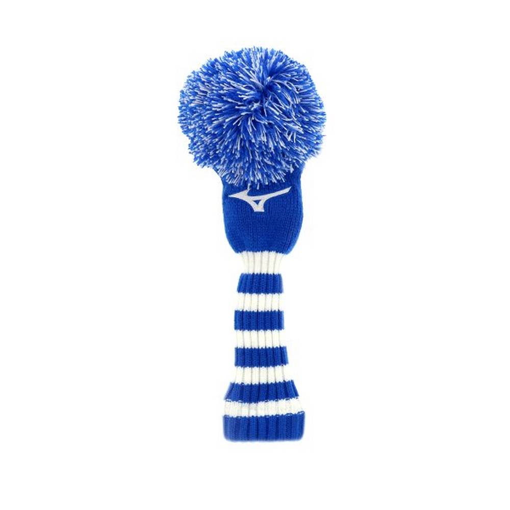 Womens Mizuno Knit Pom Hybrid Headcover Blue/White Philippines (DLOPEZ217)